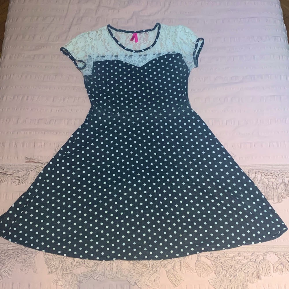 Polka Dotted Girls Dress
